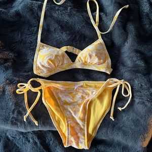 Yellow/Orange Tie Bikini